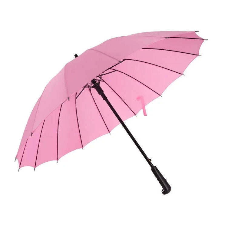 Regenbogen Regenschirm – Großer Windfester Automatik-Regenschirm mit Langem Griff für Alltag & Freizeit