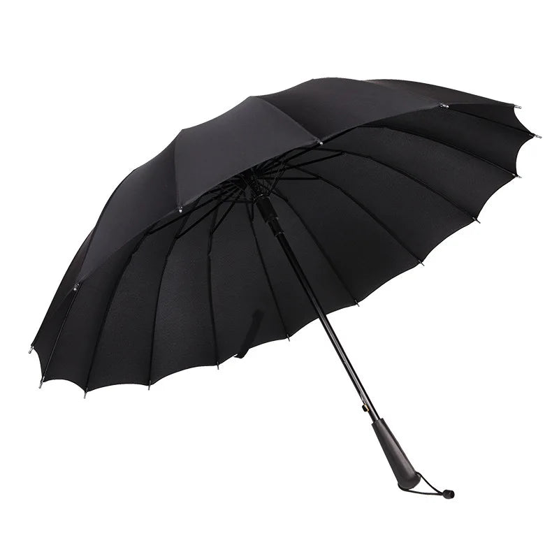 Regenbogen Regenschirm – Großer Windfester Automatik-Regenschirm mit Langem Griff für Alltag & Freizeit