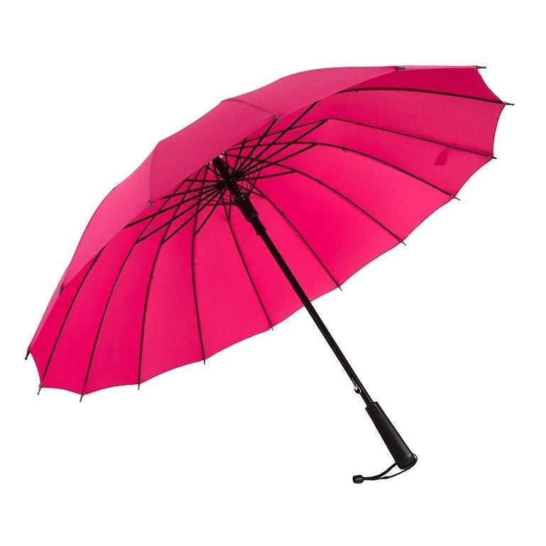 Regenbogen Regenschirm – Großer Windfester Automatik-Regenschirm mit Langem Griff für Alltag & Freizeit