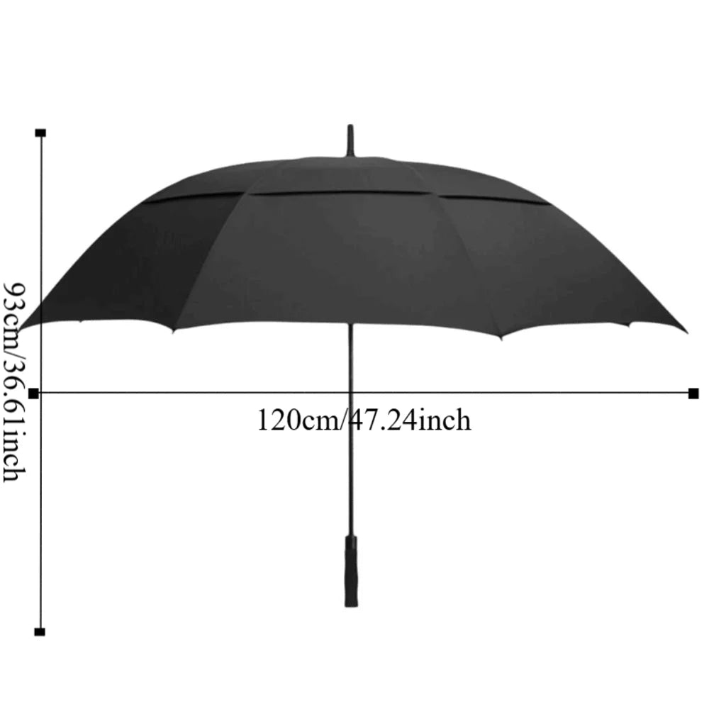 Doppel-Dach Regenschirm – Windfester Automatik Regenschirm mit Belüftung für Alltag & Freizeit